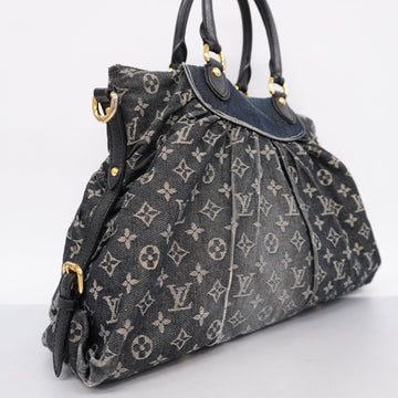 LOUIS VUITTONAuth Monogram Denim Neokavi MM M95351 Women's Handbag