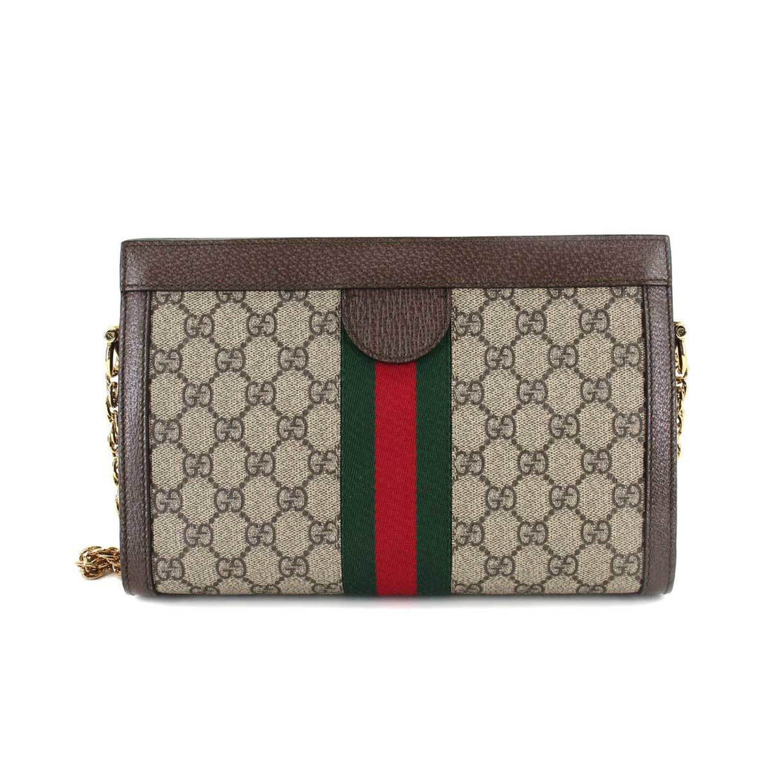 Gucci Ophidia  Small Shoulder Bag Supreme Leather Beige Brown 503877