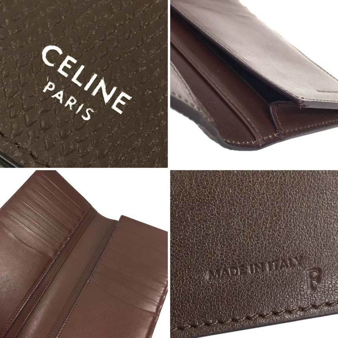 Celine long wallet billfold 10C383BEN.19BR Vertical men's