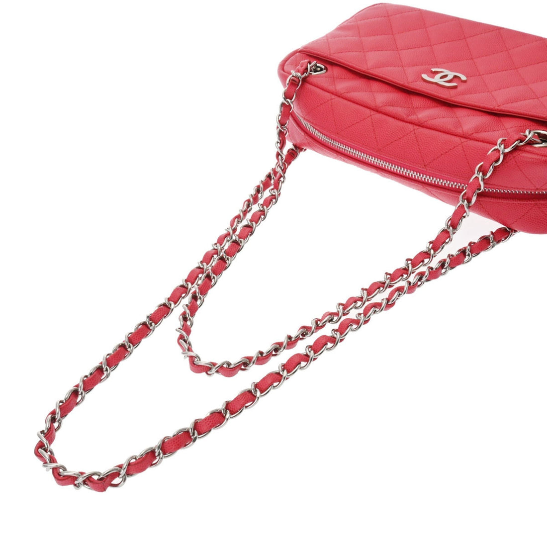 Chanel Matelasse Chain Shoulder Sold Product Pink A91731 Women's Caviar Skin Bag