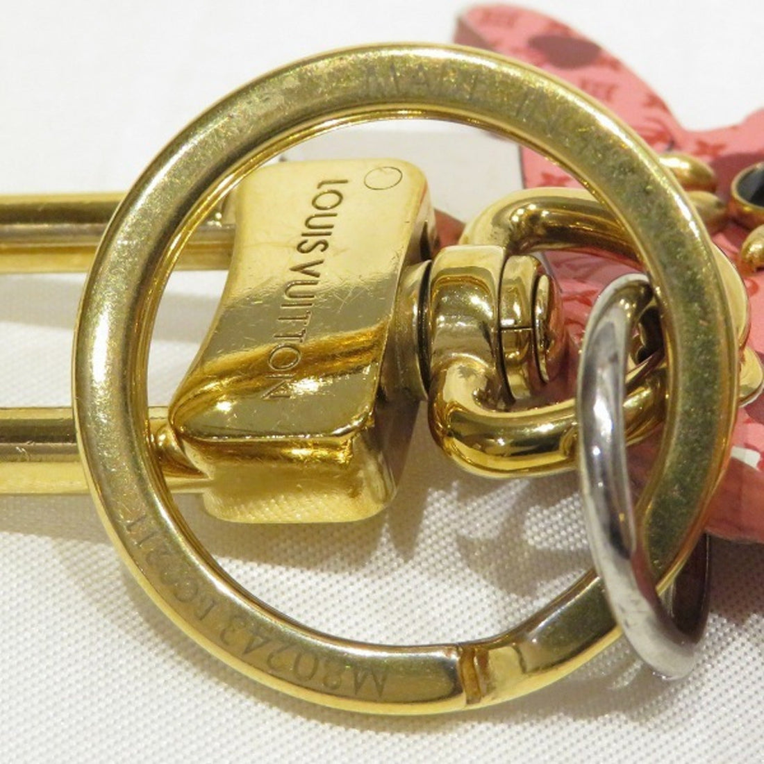 LOUIS VUITTON Monogram Porto Cle LV Rodeo M80243 Charm Brand Accessory Key Ring Keychain Ladies