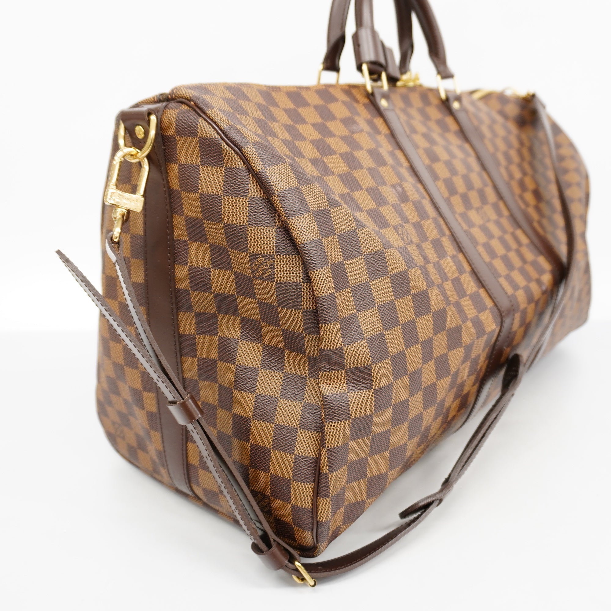 LOUIS VUITTONAuth Damier Keepall Bandouliere 55 N41414 Boston Bag