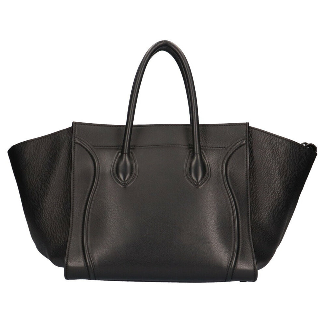 Celine Luggage Phantom Handbag Leather Black Ladies