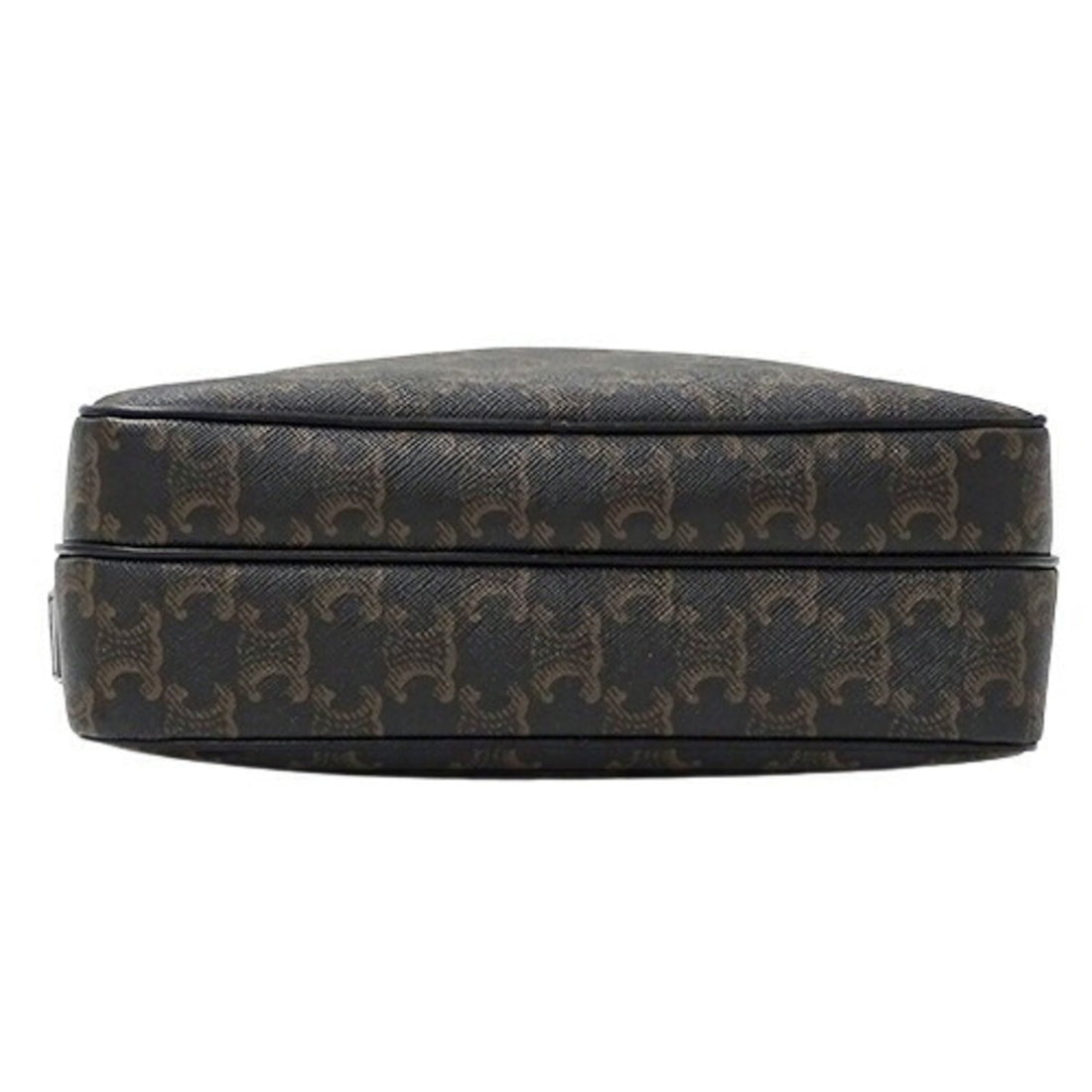 Celine Bag Women's Men's Shoulder Triomphe Medium Forco Black Brown Unisex