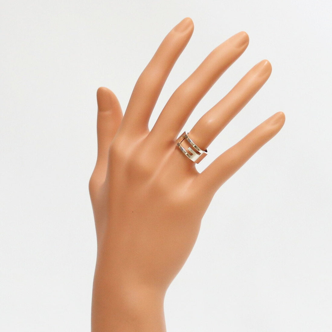 Gucci SV925 Ring G Mark 7.5 # 8 Silver Ladies 925