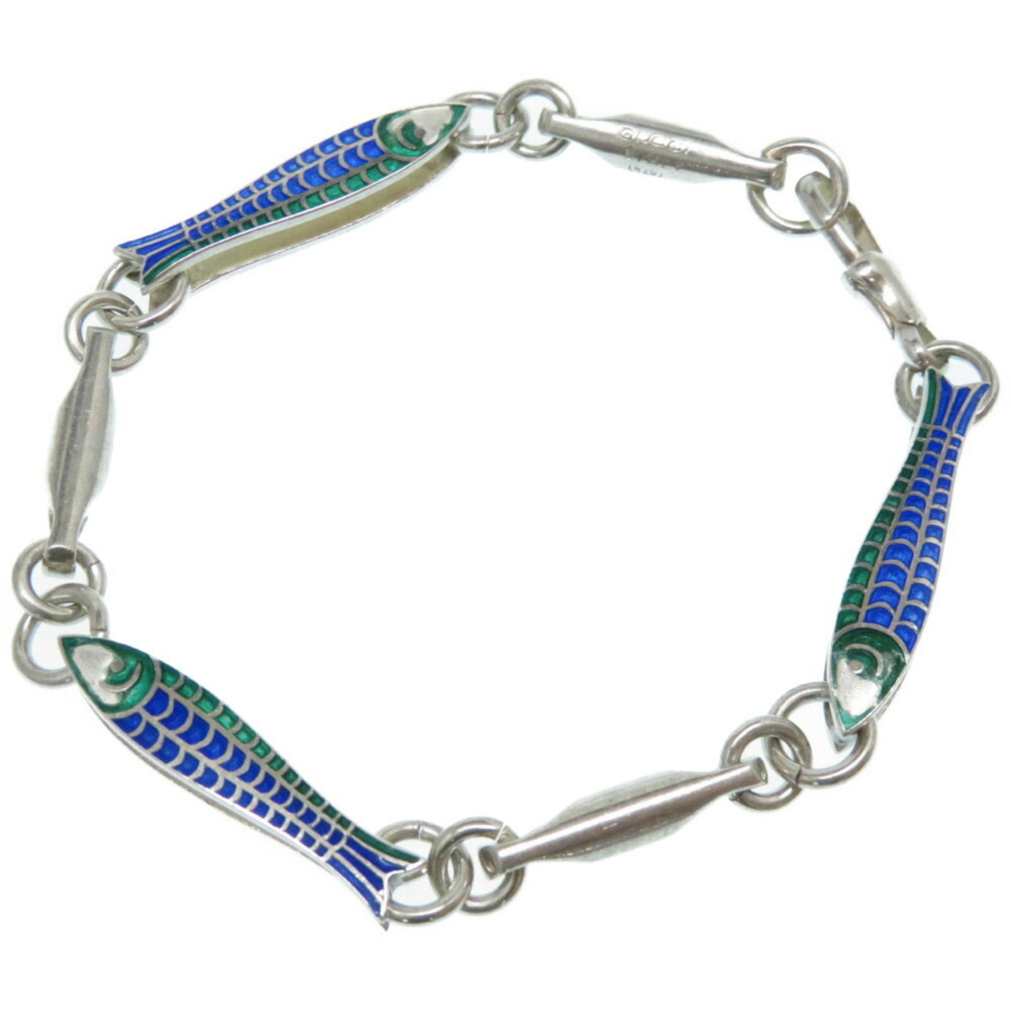 Gucci Fish Motif Silver Bracelet Vintage 925 Accessories