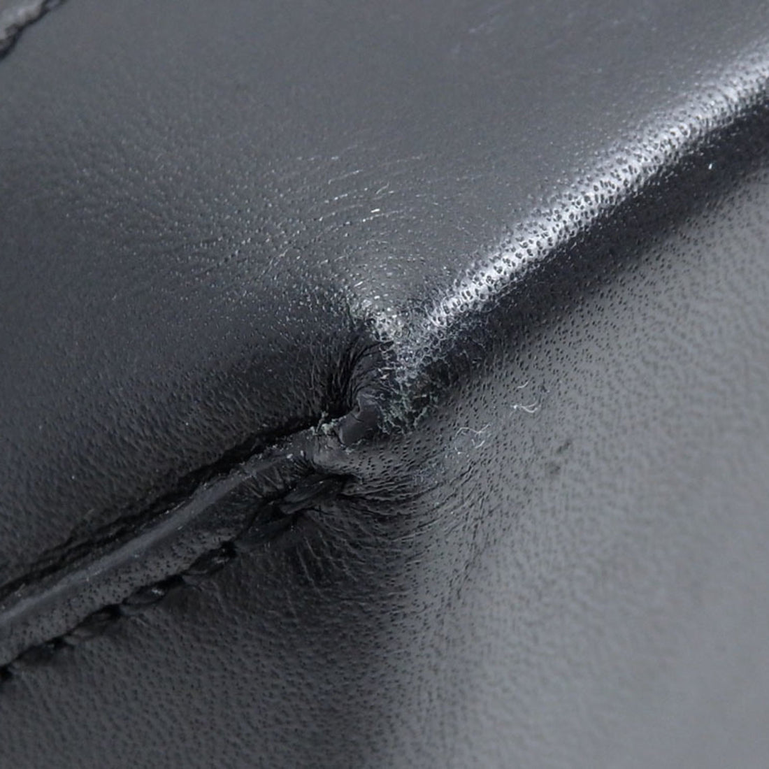 Celine Handbag Macadam Women's Black Brown PVC Leather