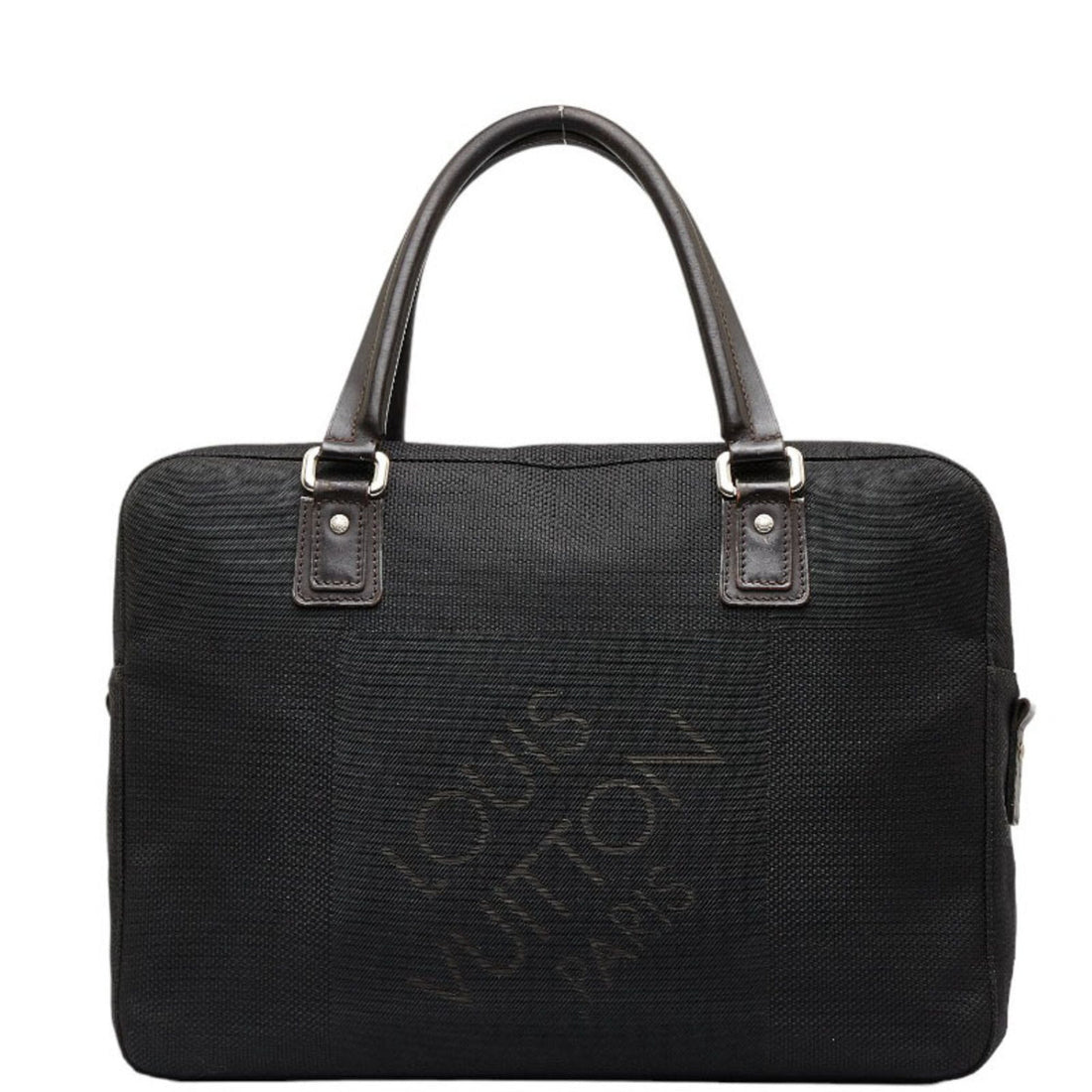 LOUIS VUITTON Damier Jean Yack Bag M93082 Noir Black Canvas Leather Men's