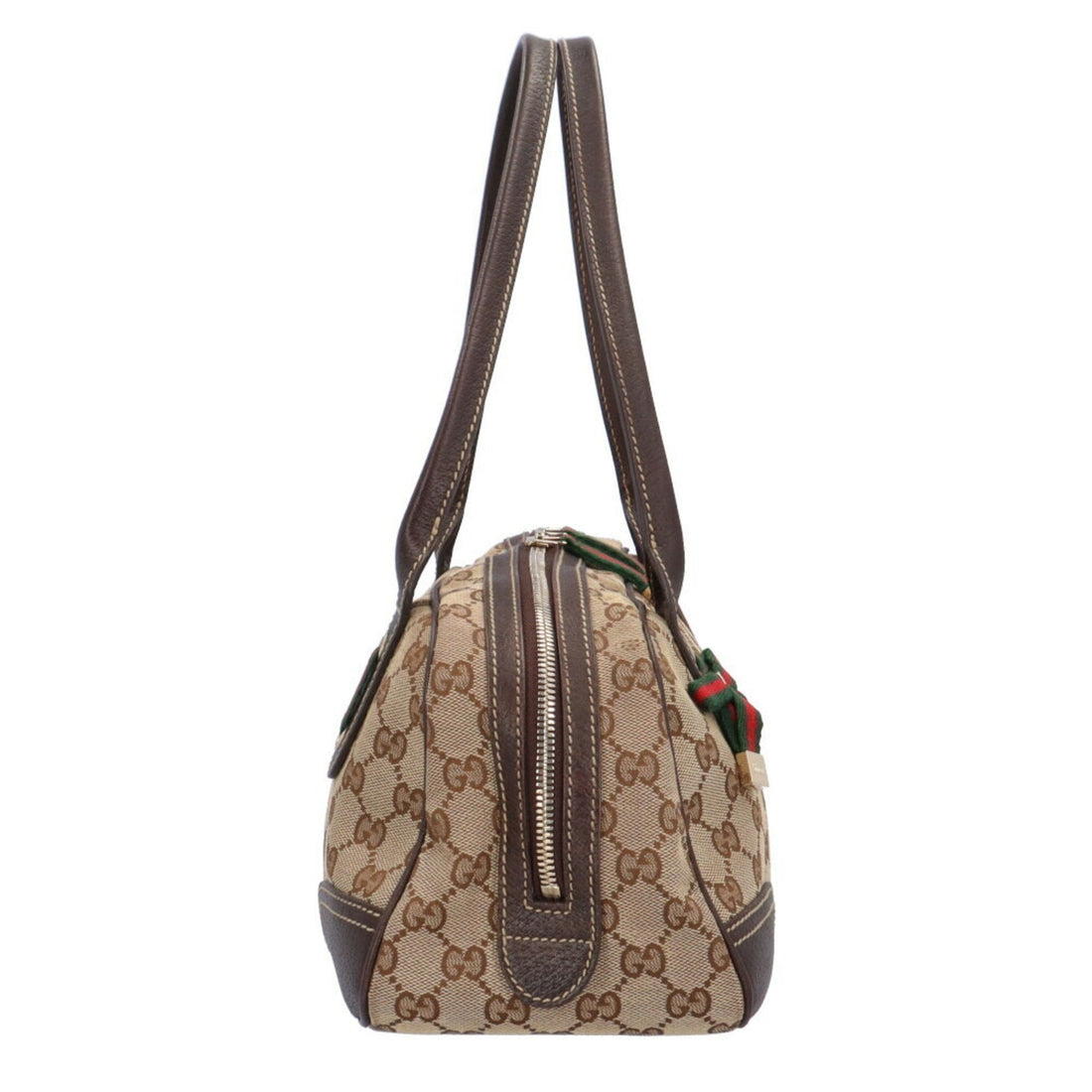 GUCCI Sherry Shoulder Bag GG Canvas Beige Women's