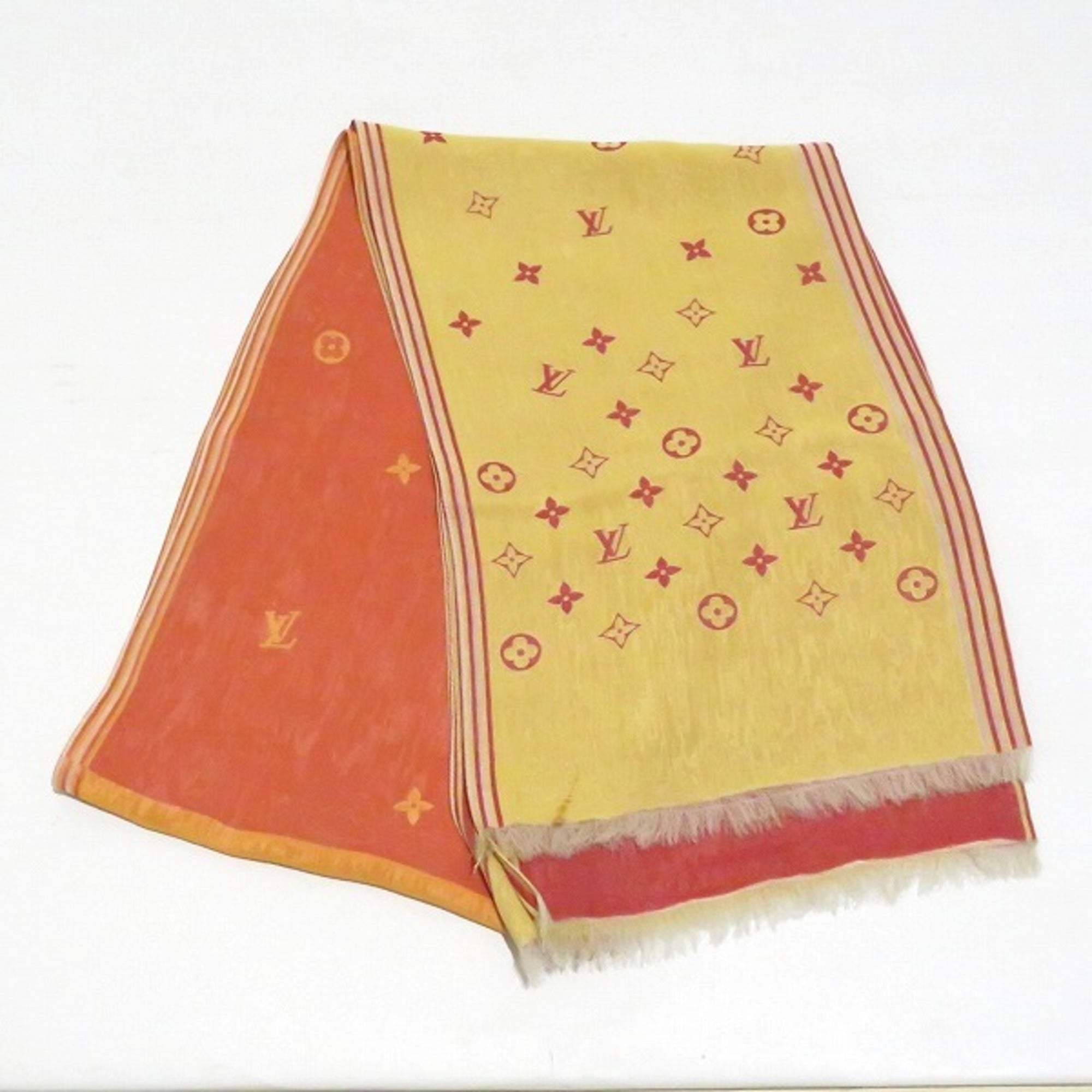 LOUIS VUITTON Monogram Brand Accessory Stole Unisex