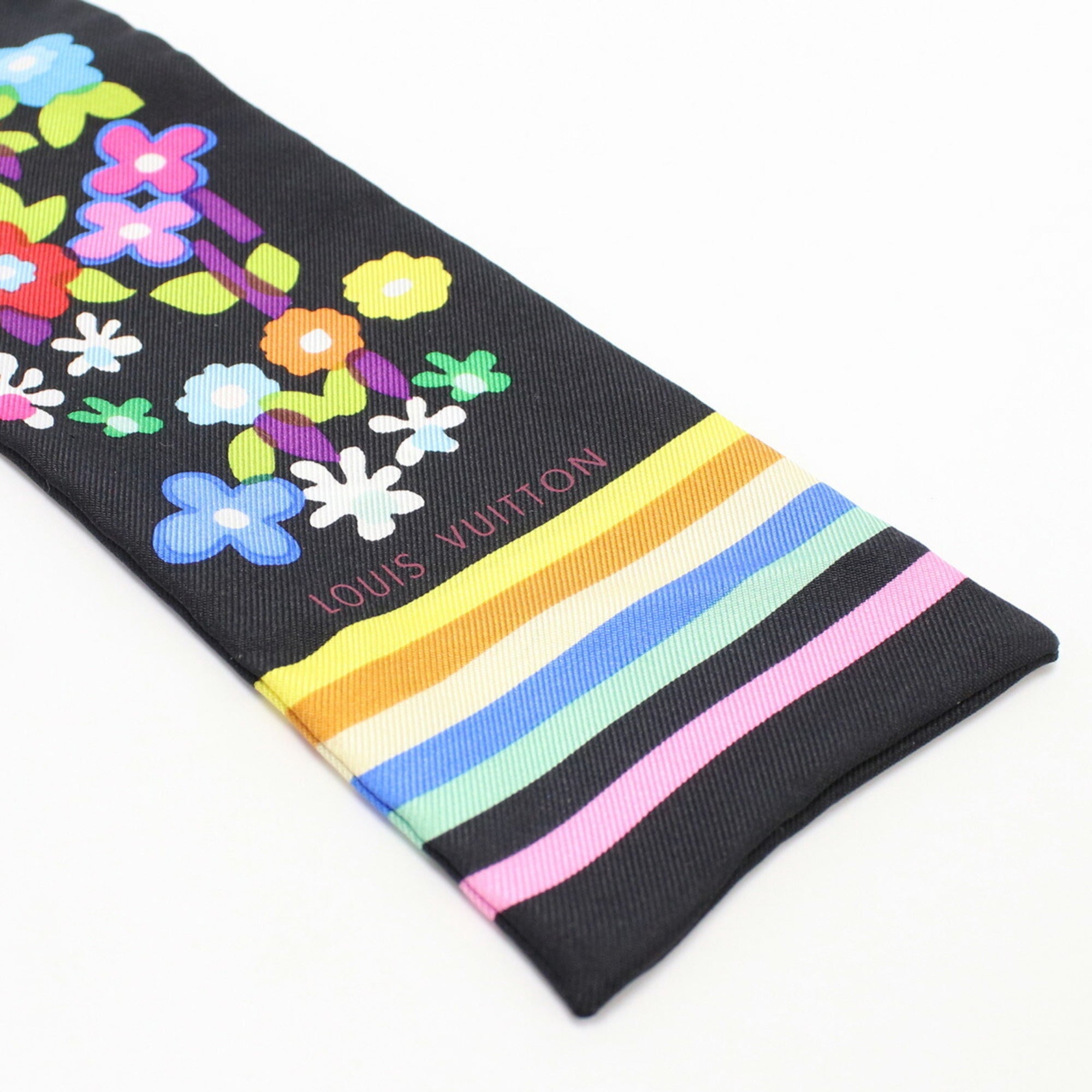LOUIS VUITTON bandeau scarf silk / 100% ladies