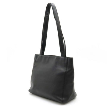 Chanel Cocomark Tote Bag Shoulder Leather Black