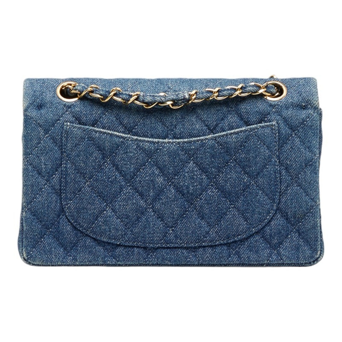 Chanel matelasse 23 double flap chain shoulder Bag blue ladies