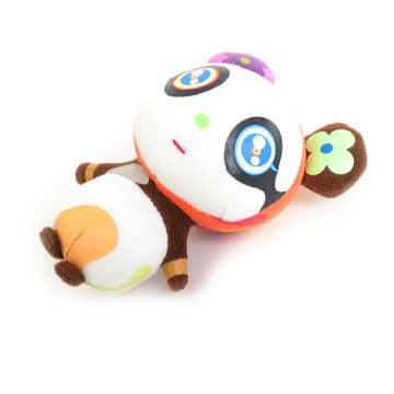 LOUIS VUITTON Charm Keychain Petit Panda Polyester Multicolor Silver Unisex e55783a