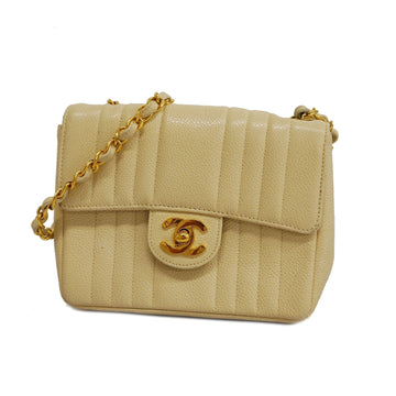 CHANEL Mademoiselle Chain Shoulder Women's Caviar Leather Shoulder Bag