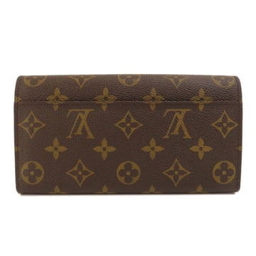 LOUIS VUITTON M60531 Portefeuille Sarah Monogram Long Wallet Canvas Women's