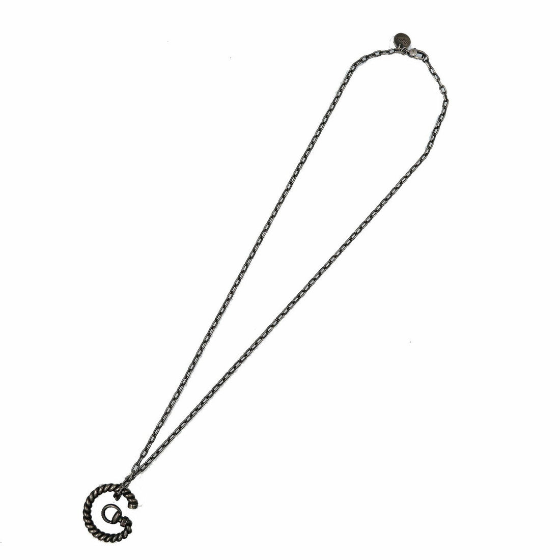Gucci G silver 925 black necklace
