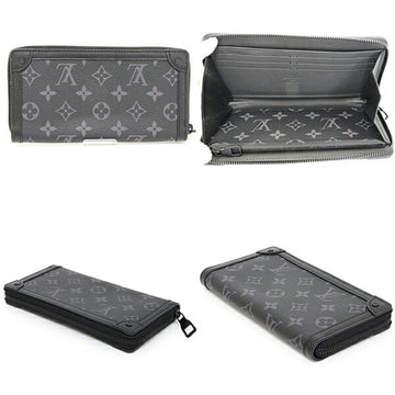 LOUIS VUITTON Trunk Zippy Round Long Wallet M80558 Matte Black Metal Fittings