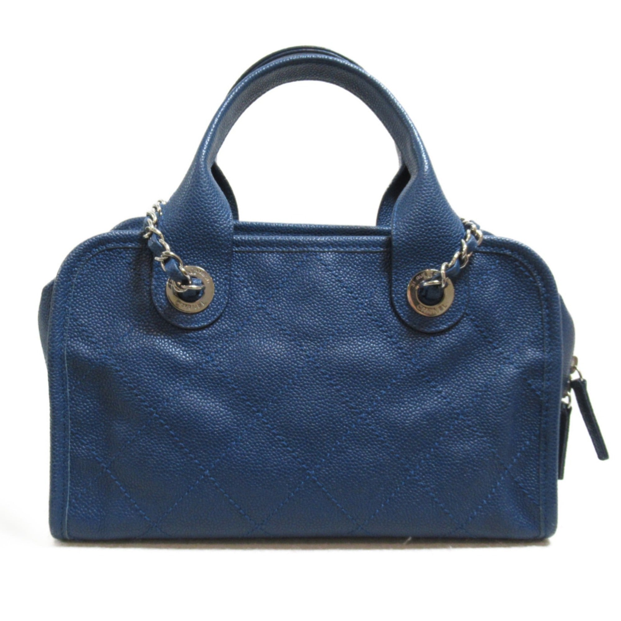 CHANEL 2wayShoulder Bag Blue Caviar Skin [Grained Calf]