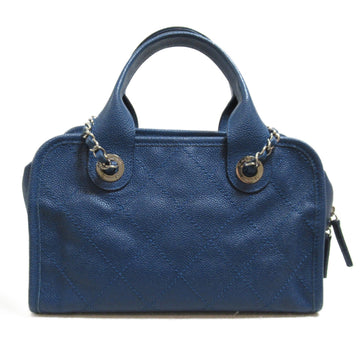 CHANEL 2wayShoulder Bag Blue Caviar Skin [Grained Calf]