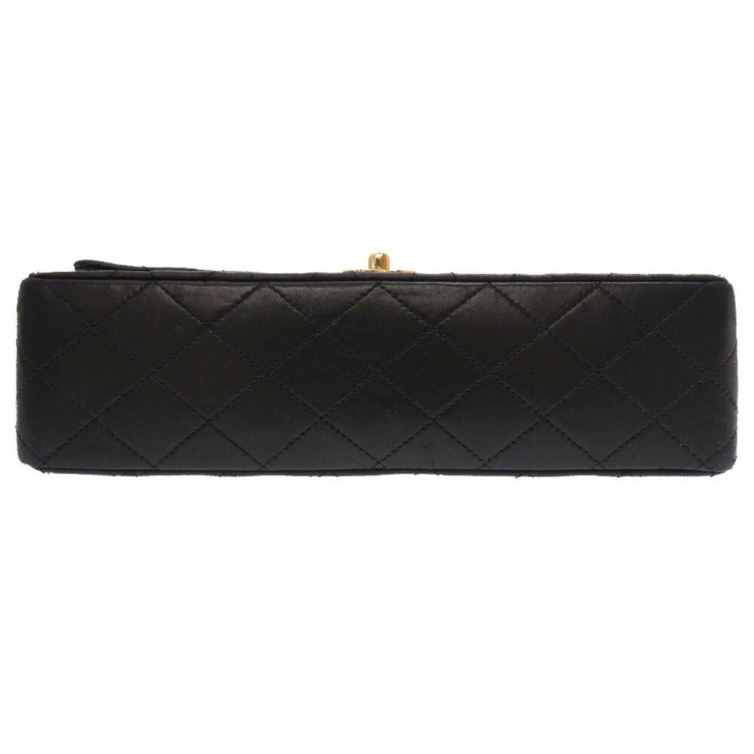 Chanel Matelasse 25 Lambskin Black 0 Series W Flap Gold Chain Shoulder Bag Double Lid