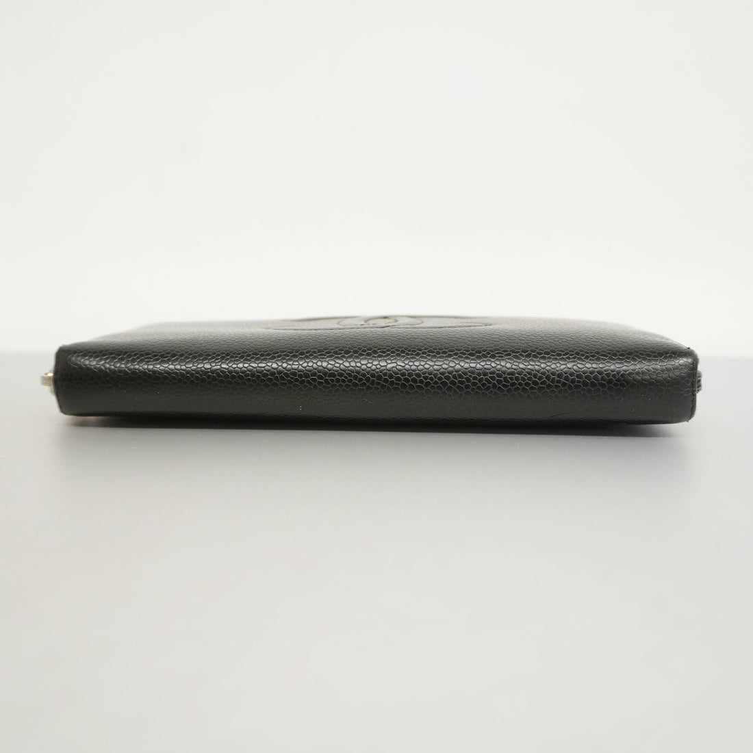 ChanelAuth  Long Wallet [bi-fold] Gold Hardware Women's Caviar Leather Long Wall