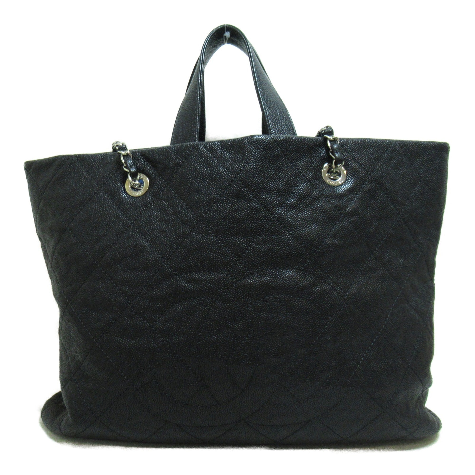 CHANEL 2way shoulder bag Black Caviar Skin [Grained Calf] Soft caviar