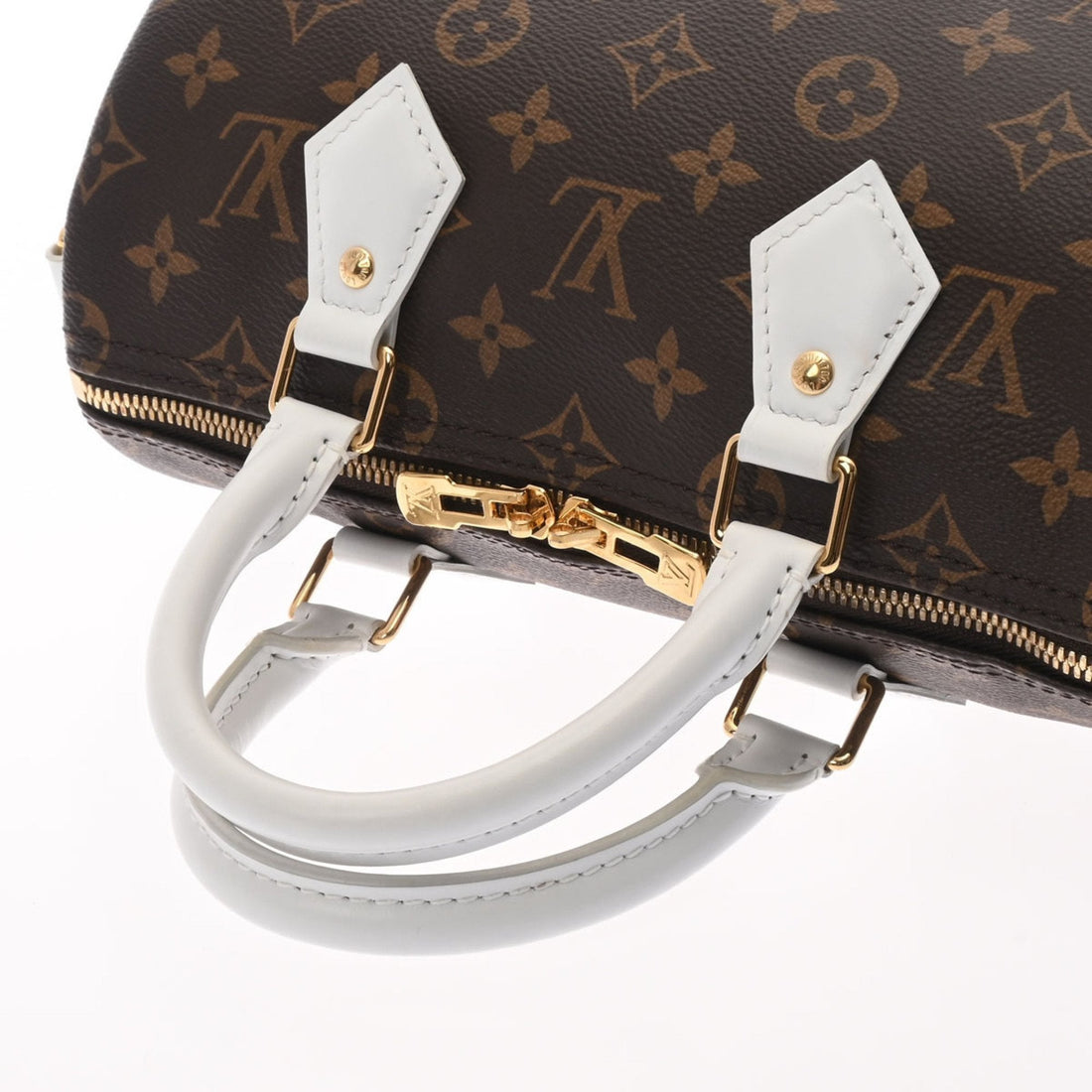LOUIS VUITTON Monogram Speedy Bandouliere 25 Brown White M20754 Unisex Canvas Handbag