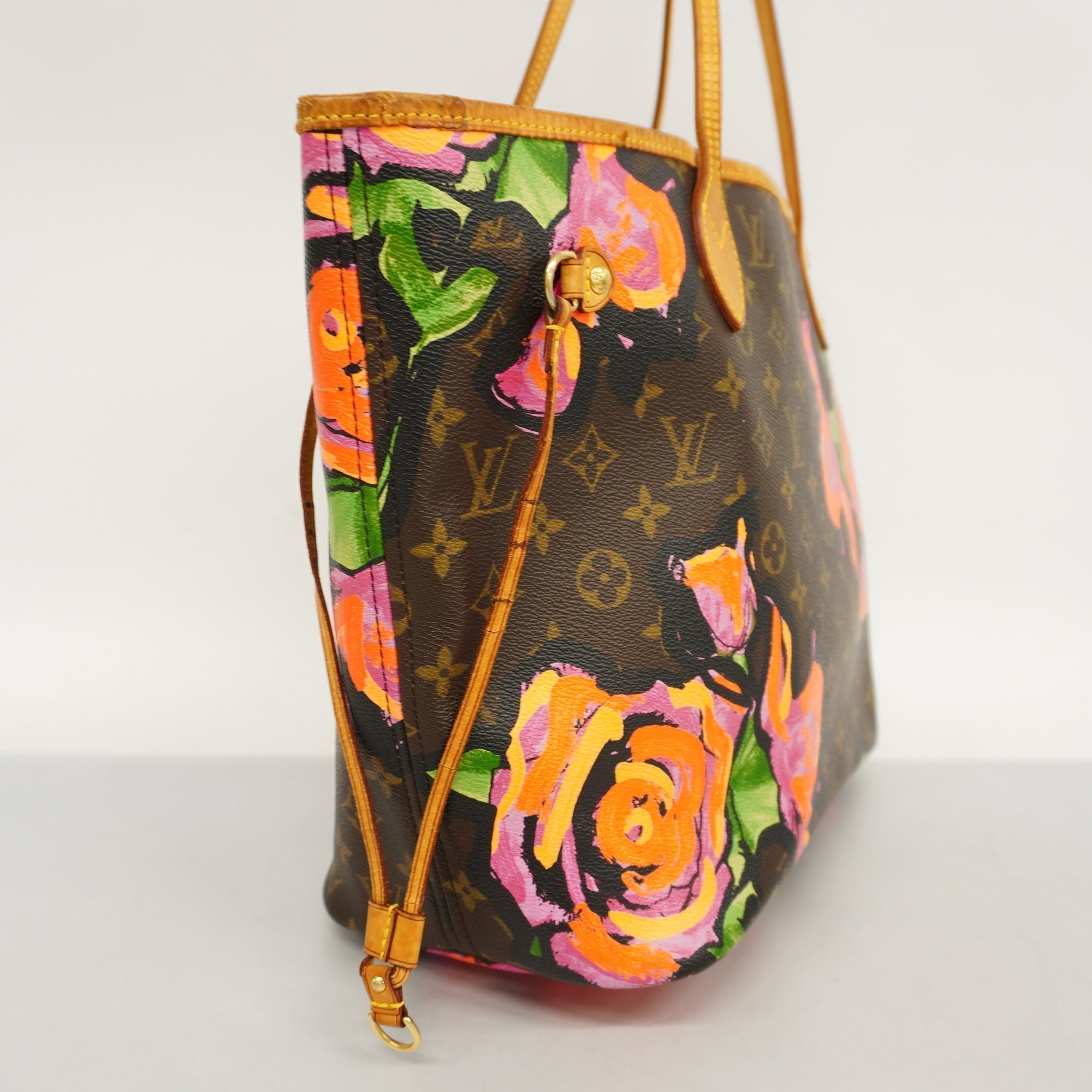 LOUIS VUITTONAuth Monogram Rose NeverFull MM M48613 Women's Tote Bag