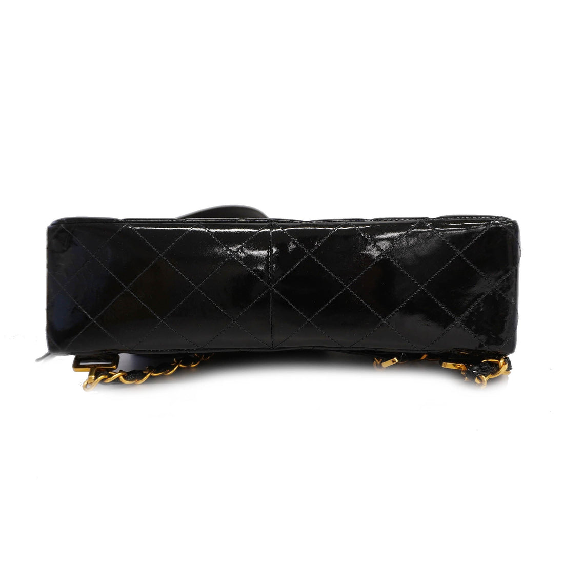 ChanelAuth  Matelasse Rucksack Chain Shoulder Women's Patent Leather Backpack