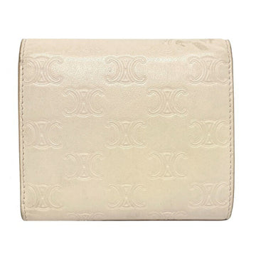 Celine Pink Triomphe 10B57 3BFU Leather Celine Ladies Tri-Fold Wallet Embossed
