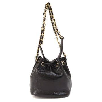 Chanel Chain Shoulder Coco Mark Bag Calf Women's
