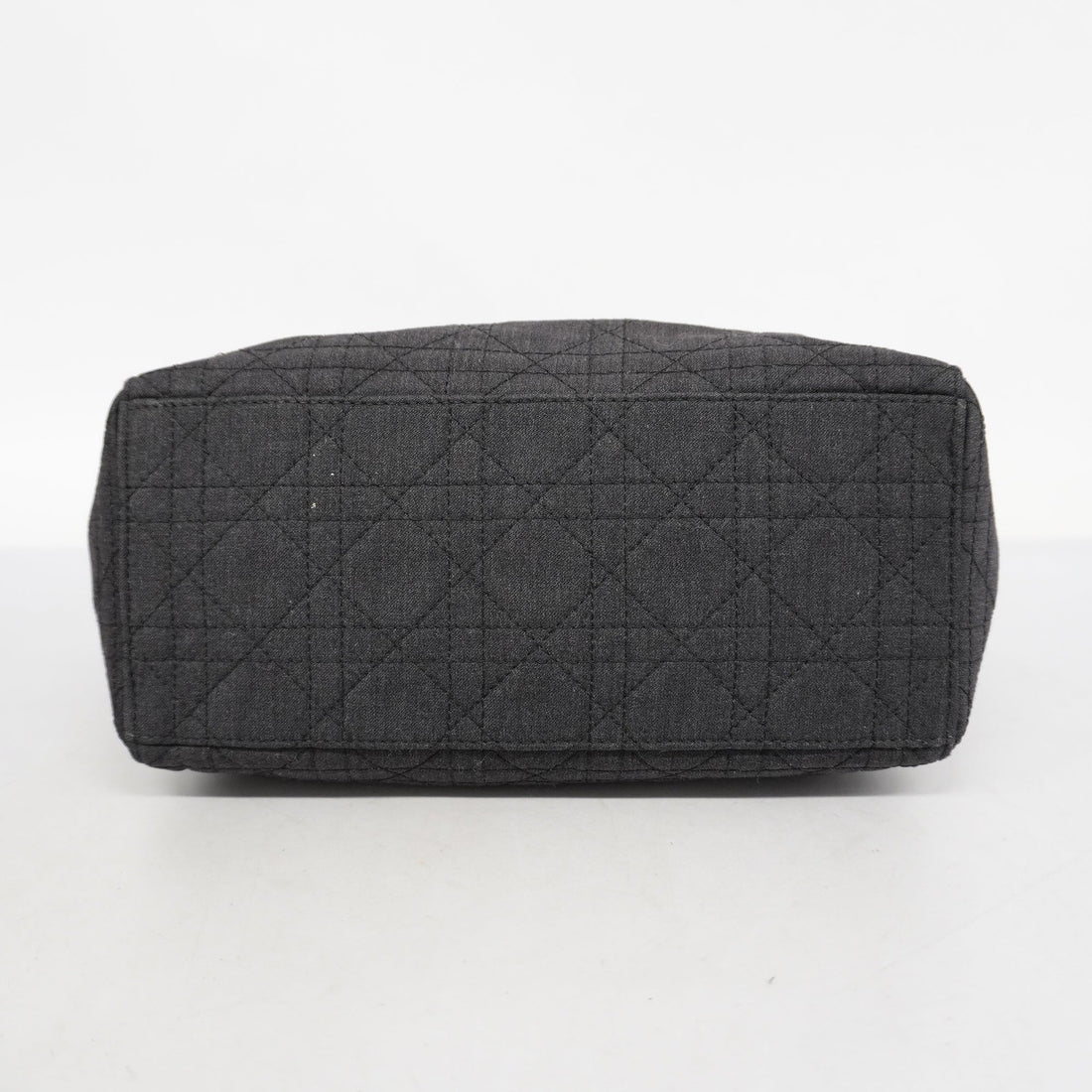 CHRISTIAN DIOR  Lady Dior 2WAY Bag Cannage Denim HandBag,Shoulder Bag Black