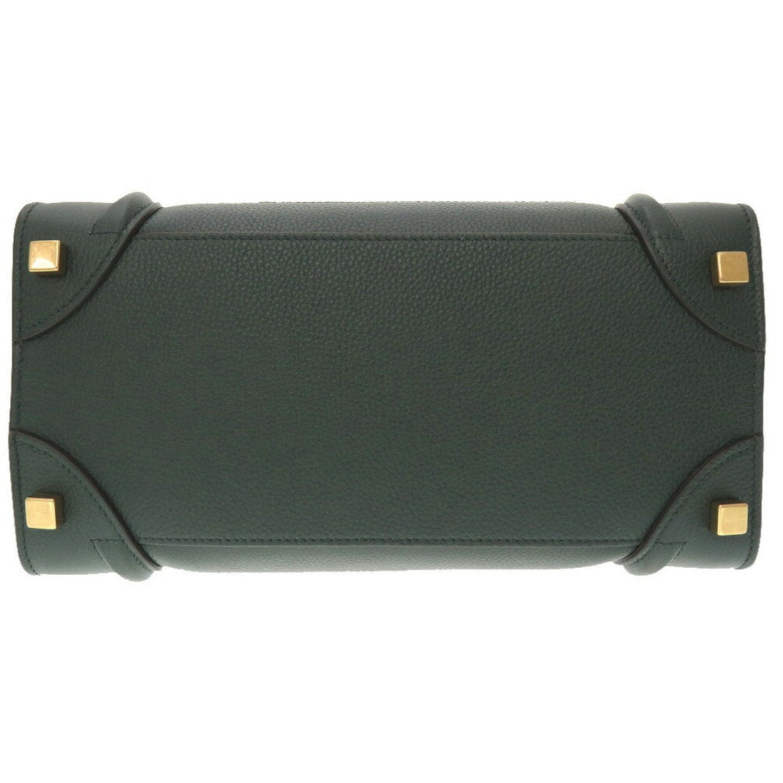 Celine Luggage Microshopper Leather Green Handbag