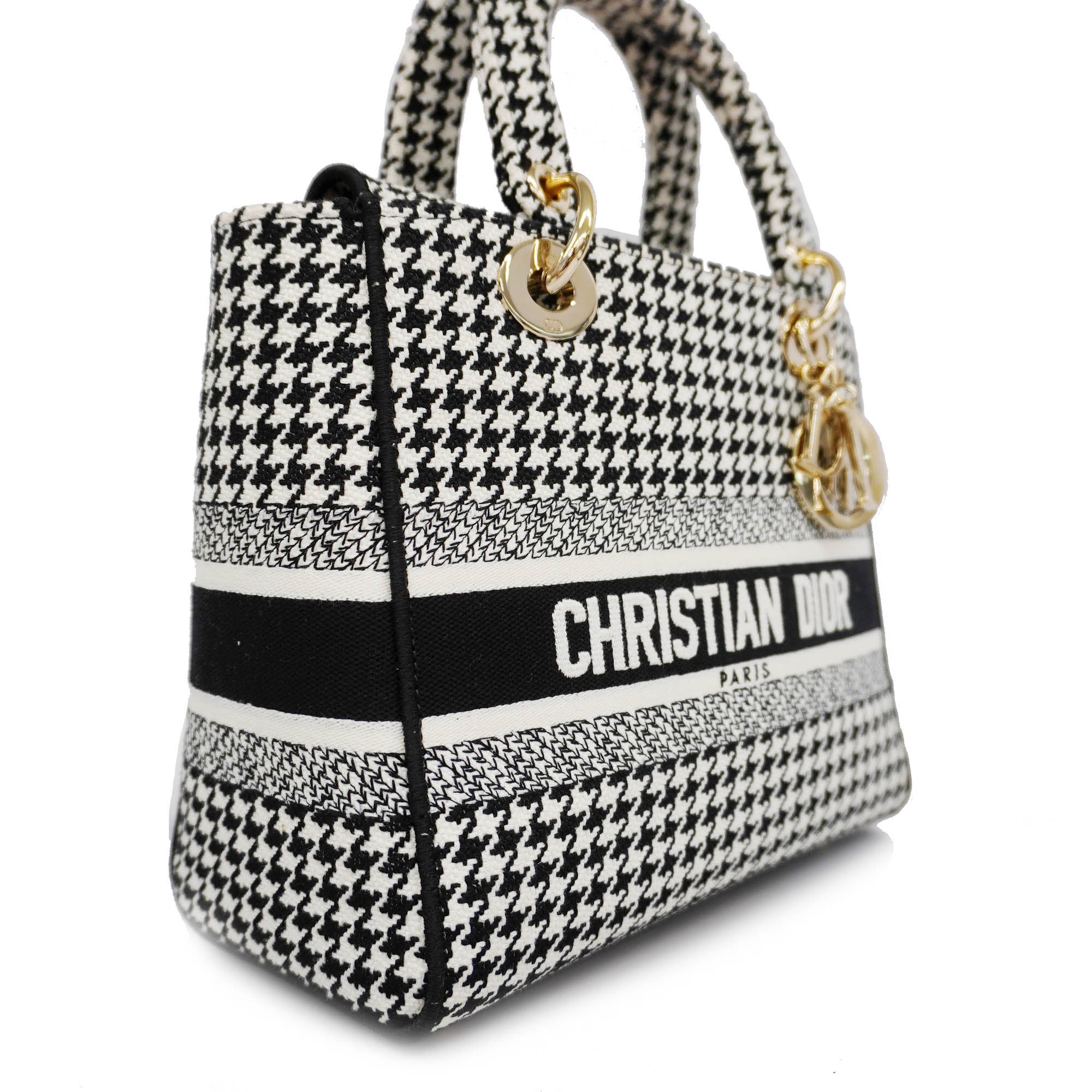 CHRISTIAN DIOR  Lady Dior HandBag Women's Canvas HandBag,Shoulder Bag