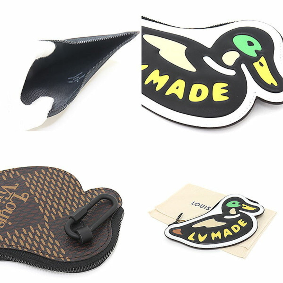 LOUIS VUITTON Duck Coin Card Holder Multicolor Damier Ebene Giant Canvas N60388 NIGO