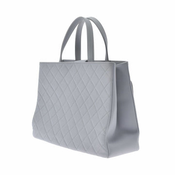 Chanel matelasse gray ladies caviar skin handBag