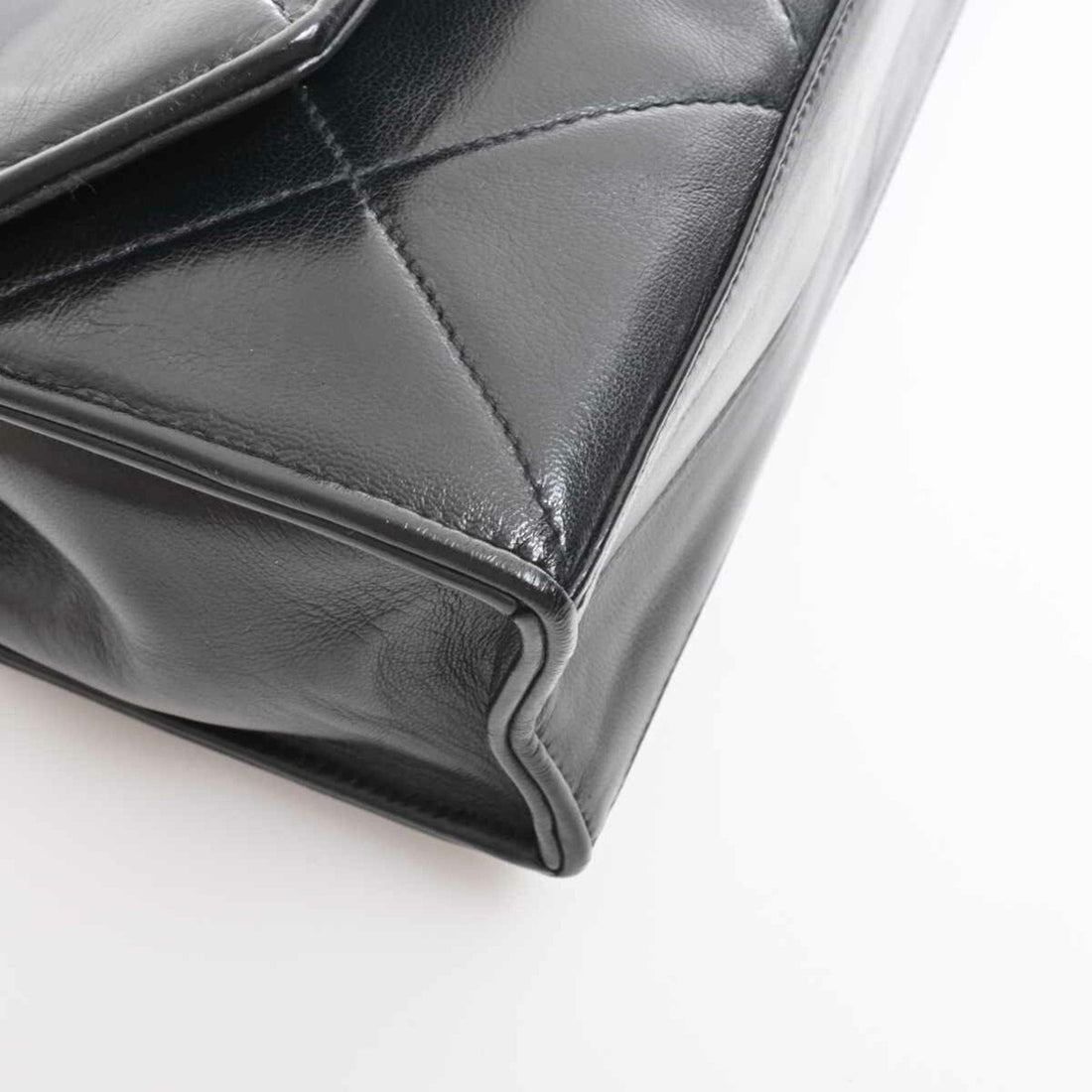 Chanel Lambskin Matrasse Coco Mark Bag Black