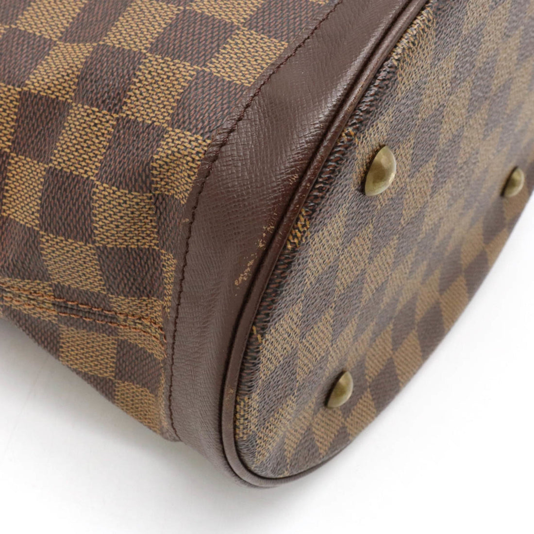 LOUIS VUITTON Damier Male bucket type shoulder bag tote pouch shortage N42240