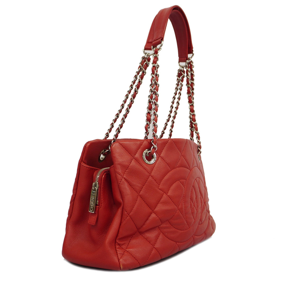 CHANEL Matelasse W Flap W Chain Shoulder Bag Women's Caviar Leather