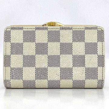 LOUIS VUITTON Wallet Portefeuille Viennois Gray White Damier Azur N61676 Bifold Canvas GP MI3047 Folding Gamaguchi