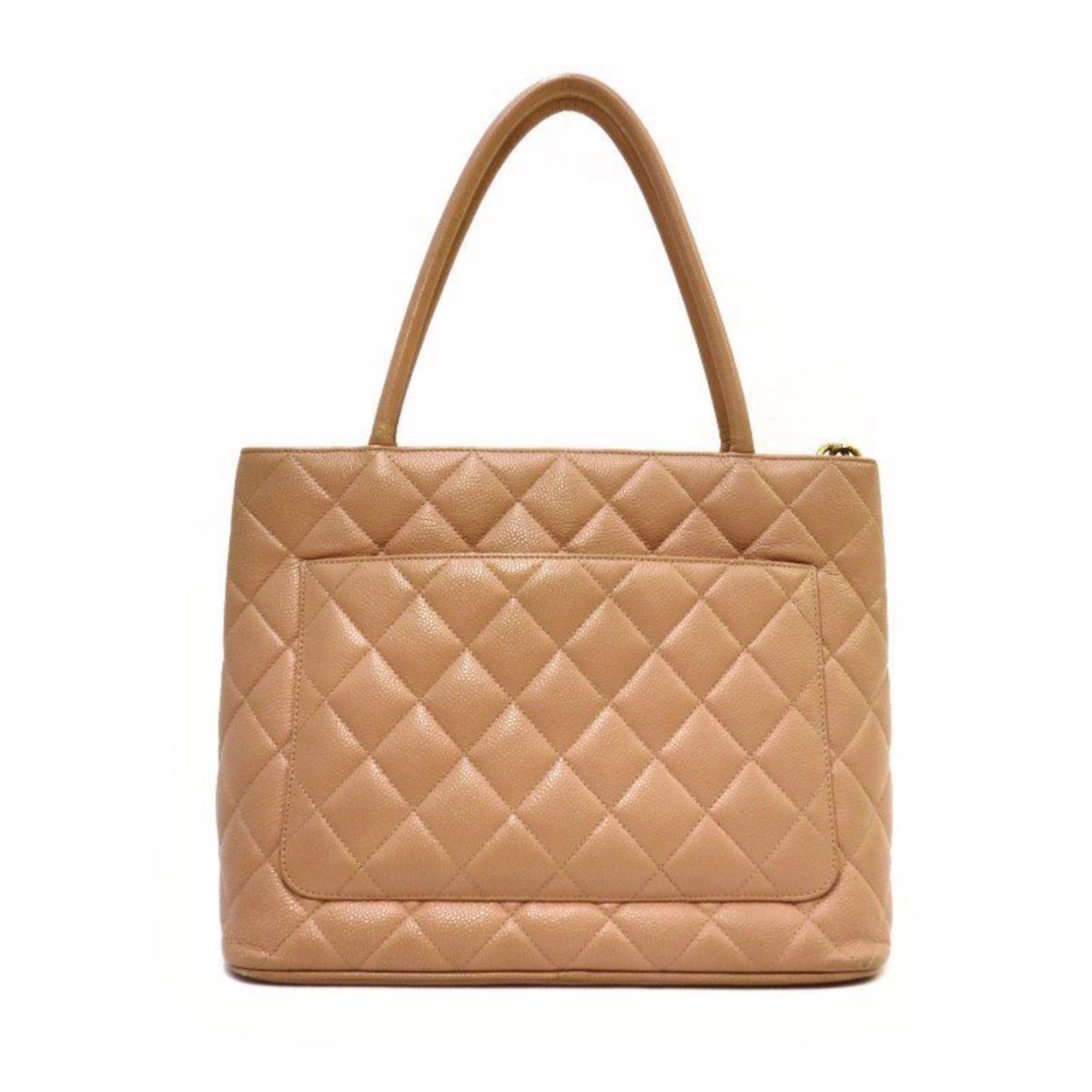 Chanel caviar skin reproduction Tote handBag Bag pink