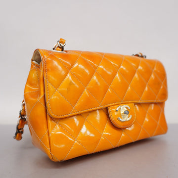 ChanelAuth  Matelasse Chain Shoulder Bag Lambskin Women's Patent Leather