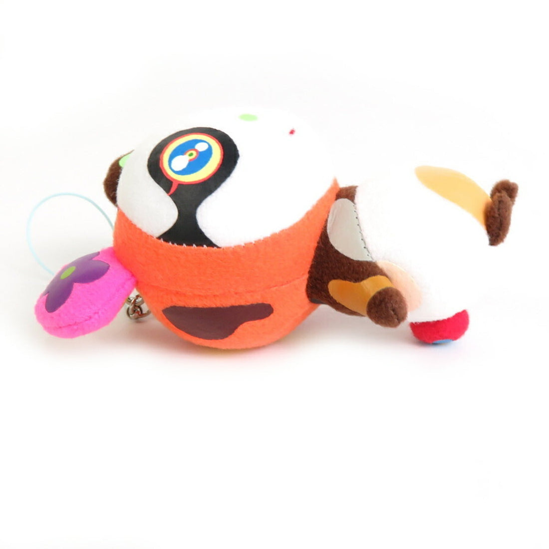 LOUIS VUITTON Charm Keychain Petit Panda Polyester Multicolor Silver Unisex e55783a