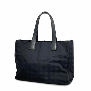 Chanel Tote Bag New Travel Nylon Black Champagne Women's