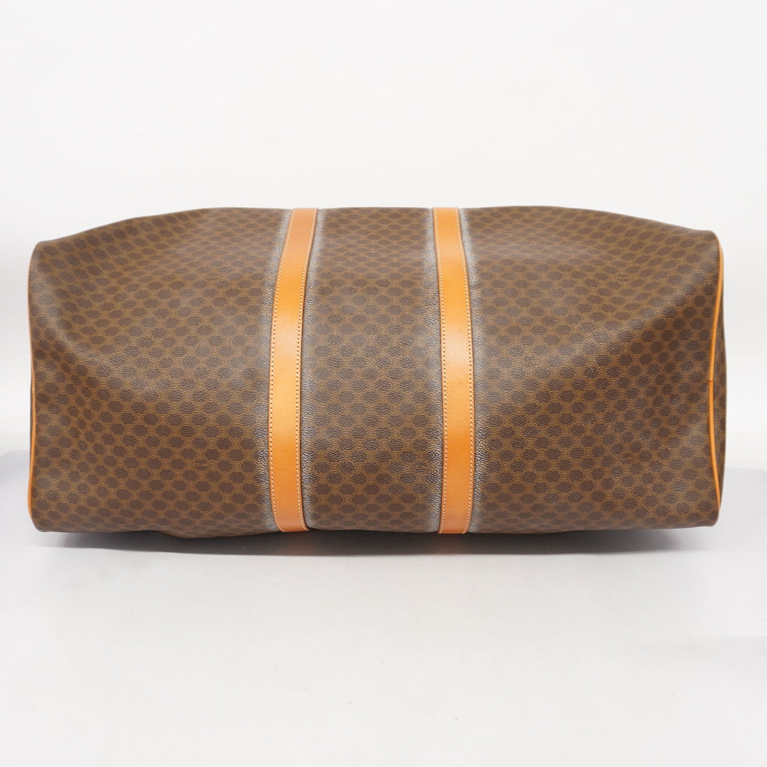 Celine  Macadam Boston Bag Men,Women,Unisex PVC,Leather Brown