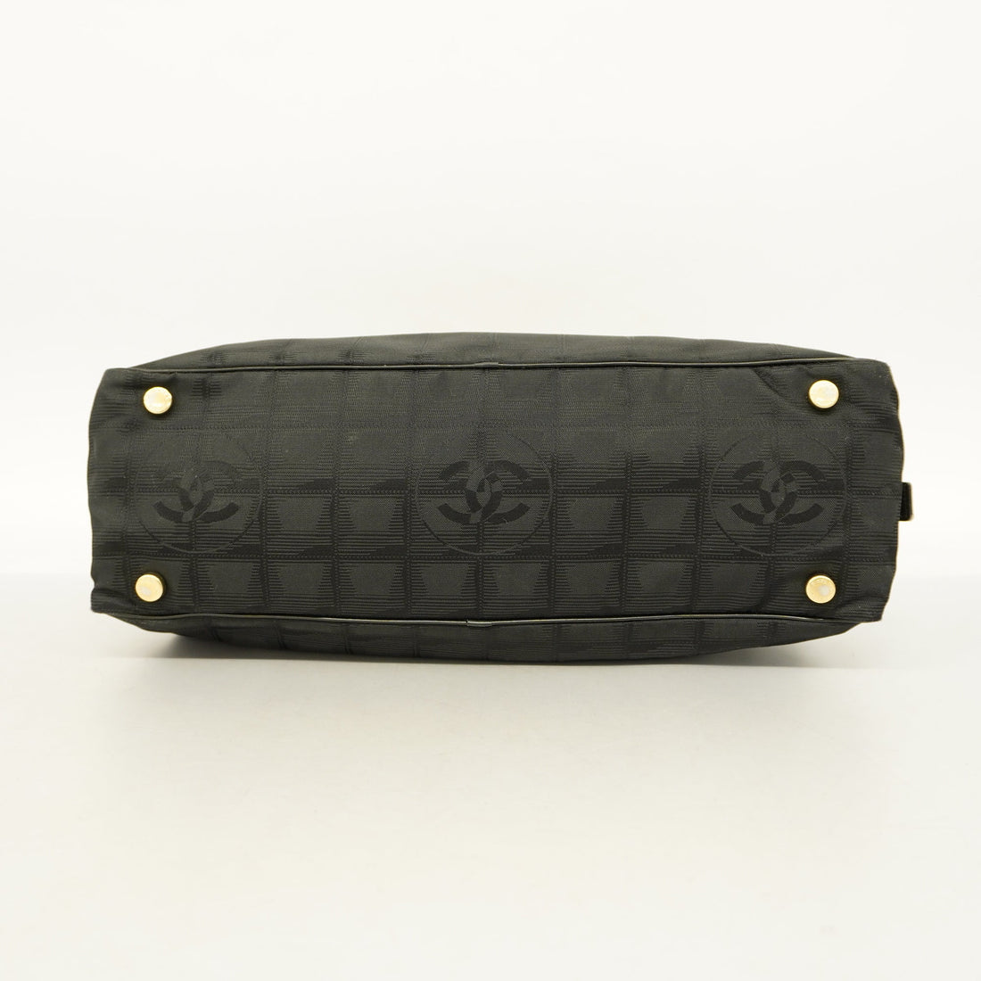 ChanelAuth  New Travel Line HandBag Women's Nylon HandBag Black