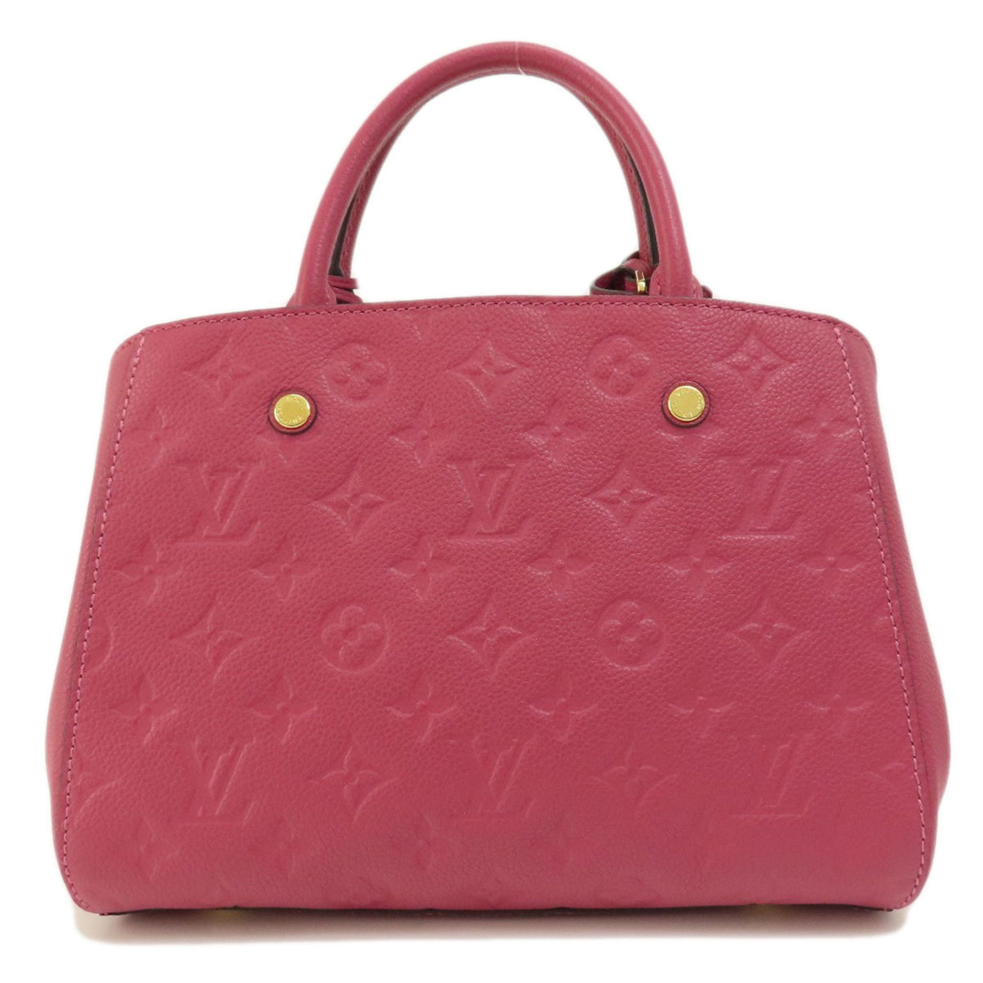 LOUIS VUITTON Montaigne BB Rose Handbag Amplant Ladies
