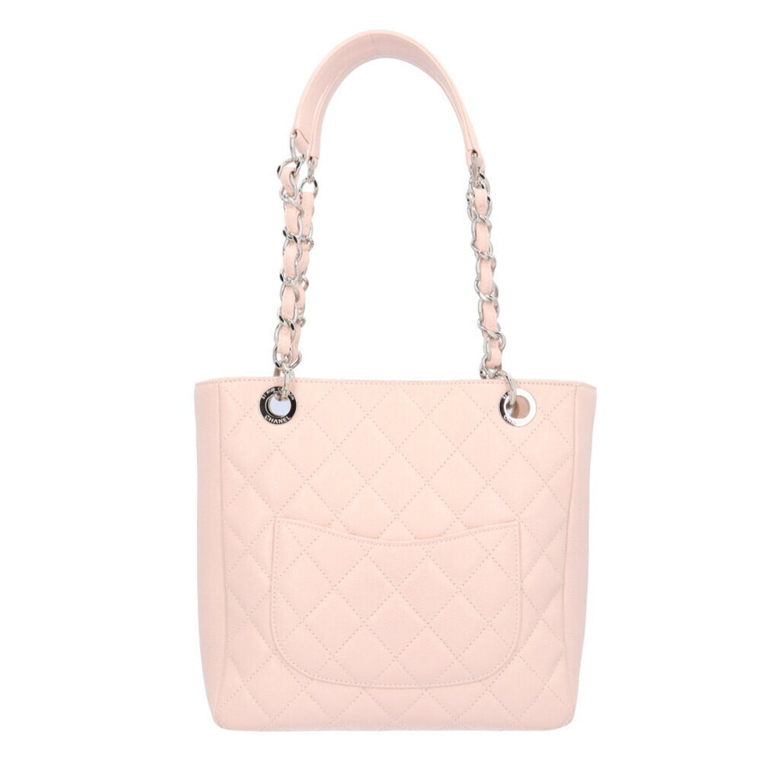 Chanel Chain Tote Bag Caviar Skin Pink Ladies