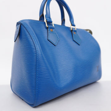 LOUIS VUITTONAuth Epi Speedy 25 M43015 Women's Handbag Toledo Blue